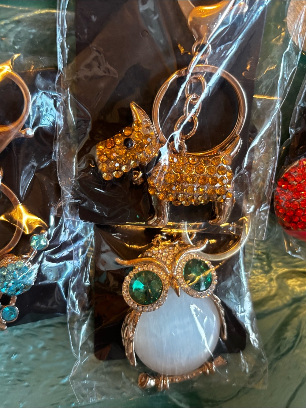 Rhinestone Keychain Set - Picture 3 of 3